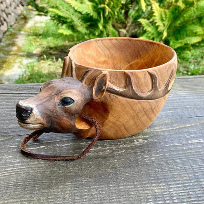 Animal Handmade Wooden Cup