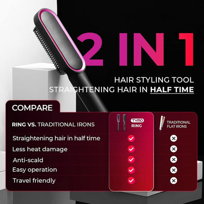 💥Clearance Sale 49% OFF💖Negative Ion Hair Straightener Styling Comb