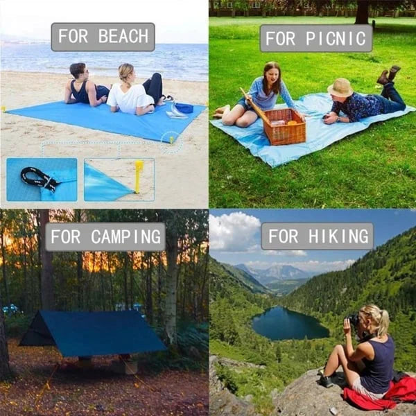 🏆LAST DAY 49% OFF🤽‍♂️Sandproof Beach Blanket Lightweight👨‍👩‍👧‍👦