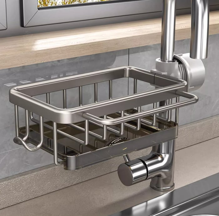 Buehaodget Kitchen Sink Faucet Organizer