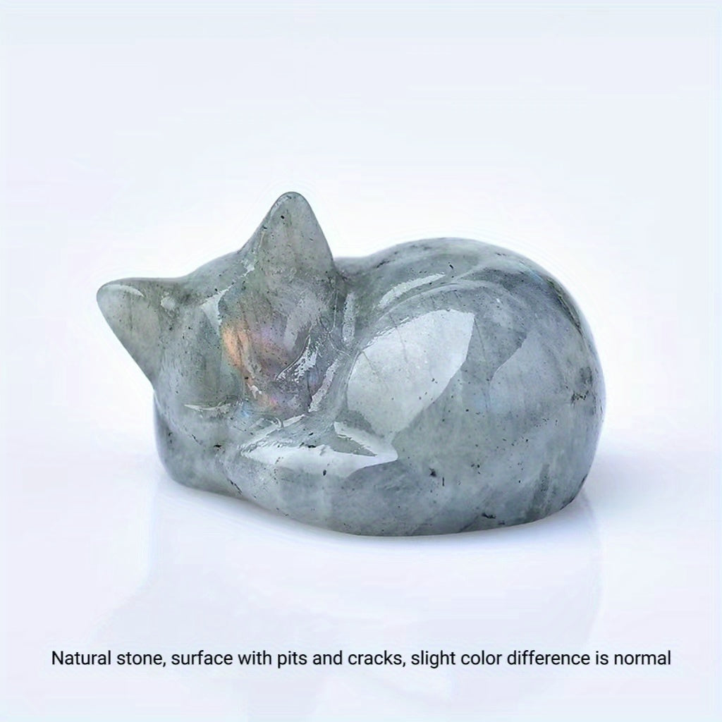 🐱Natural Quartz Crystal Sleeping Cat Decoration