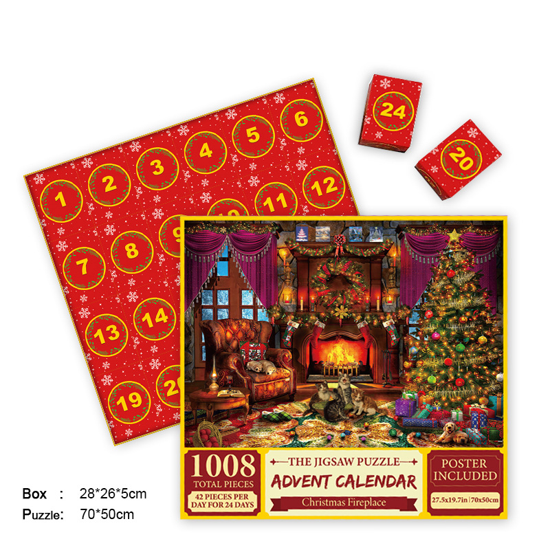 🎄Christmas Hot Sale🔥Christmas Advent Calendar Jigsaw Puzzle 🧩