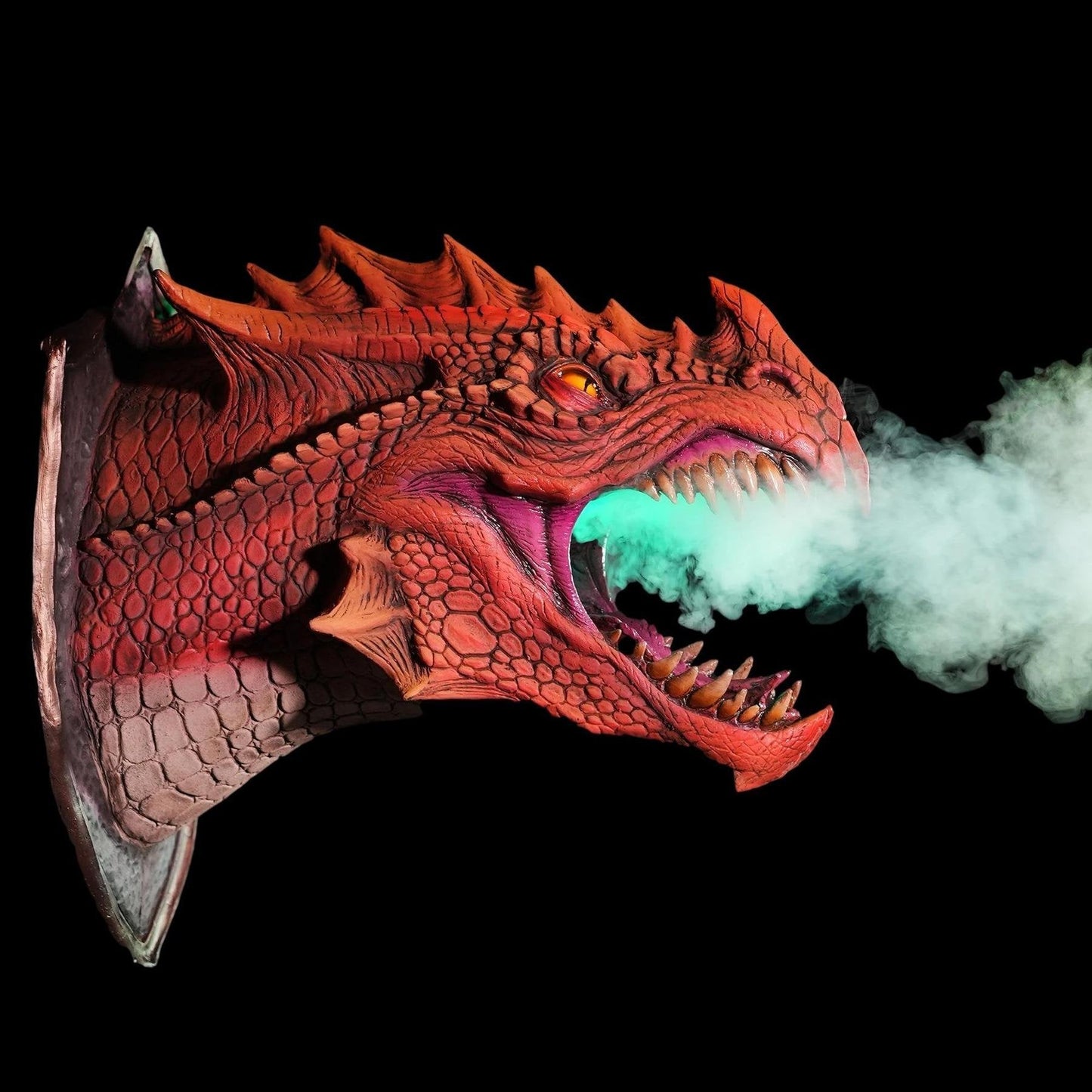 🐲Dragon Head Wall Mount Prop("Smoke & Fire")