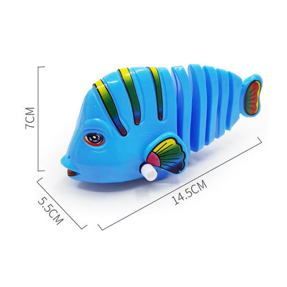 🐟Plastic Wind-Up Wiggle Fish Toys