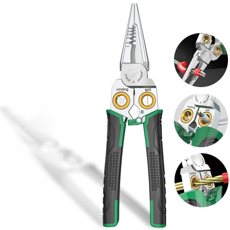 8-in-1 multifunction wire tabisolier scissors with an electrical test