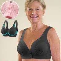 2023 breathable cotton bra with front button