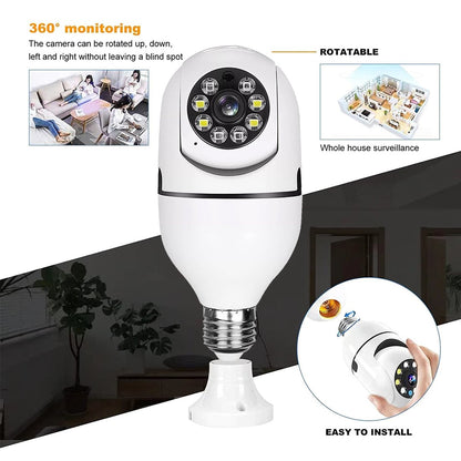 5G Wireless Wifi Light Bulb Security Camera