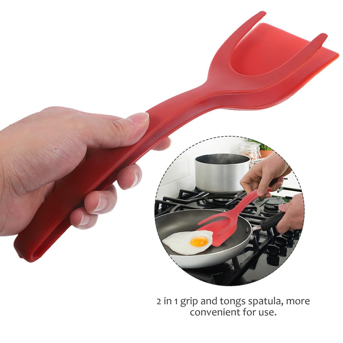 2-In-1 Spatula & Tongs