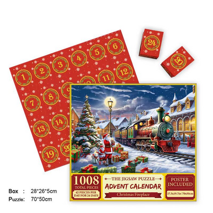 🎄Christmas Hot Sale🔥Christmas Advent Calendar Jigsaw Puzzle 🧩