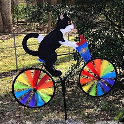 Saturatione Cat Bicycle Wind Spinner