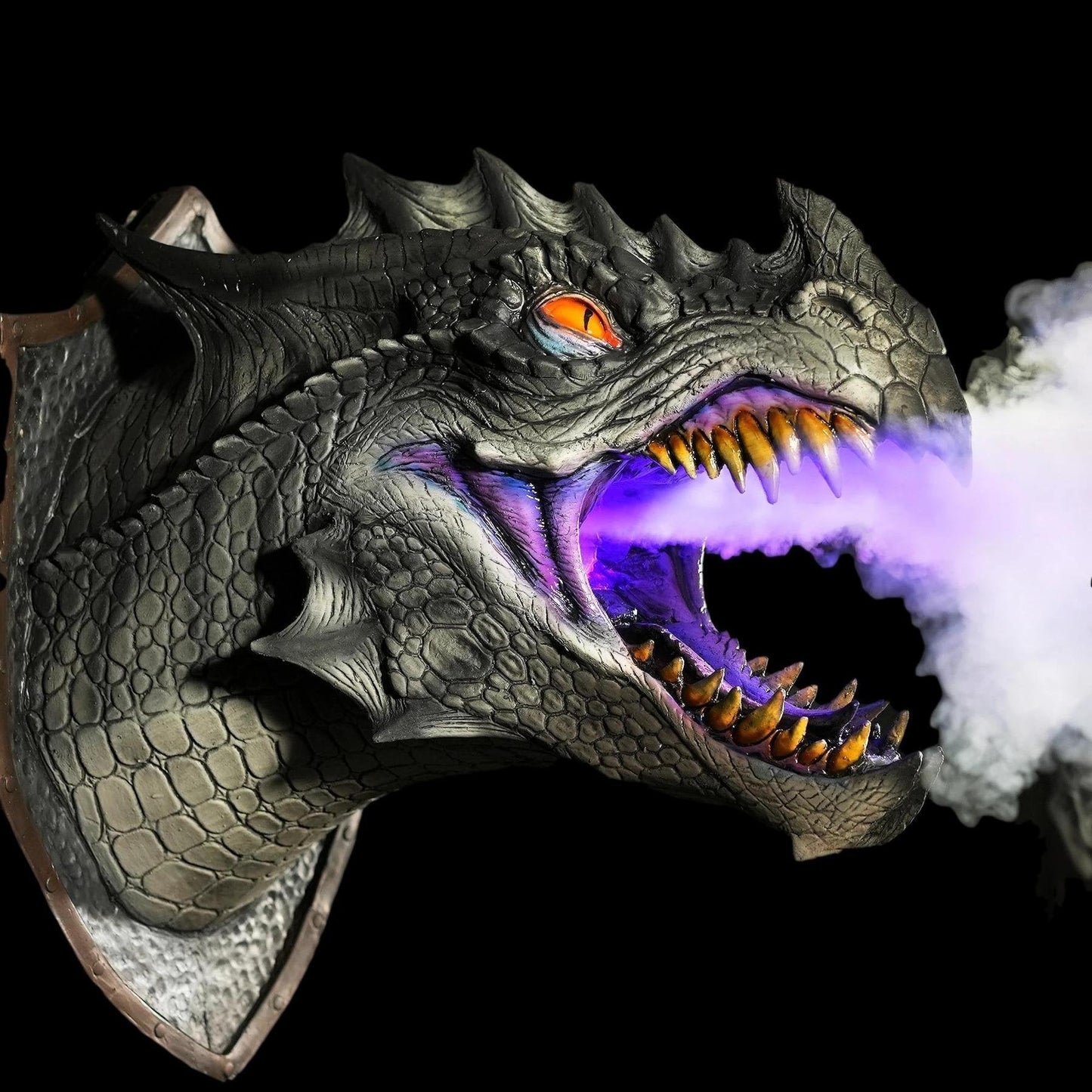 🐲Dragon Head Wall Mount Prop("Smoke & Fire")