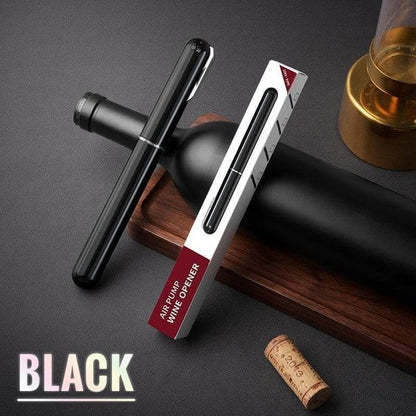 Air pressure wine corkscrew