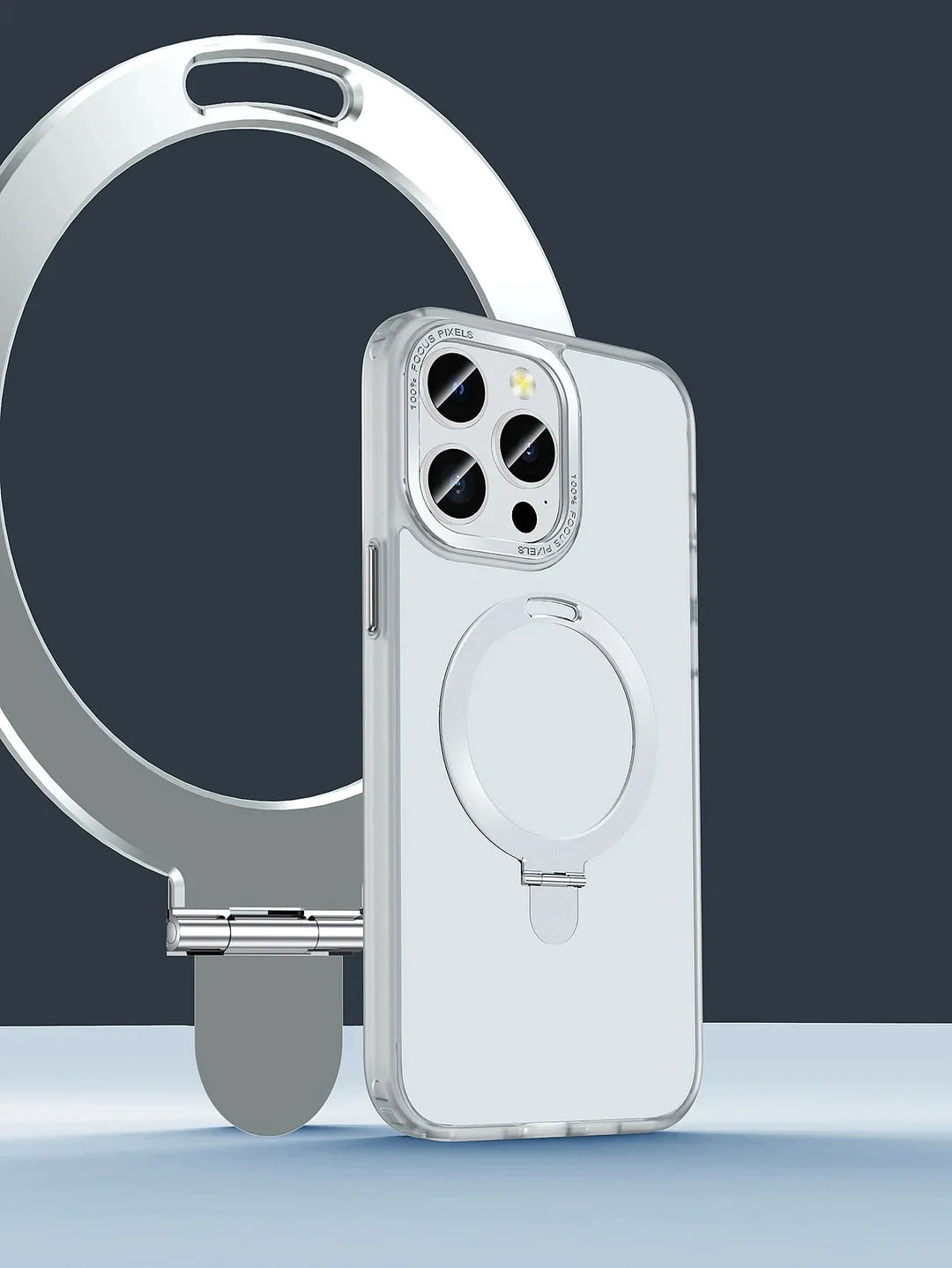 2-in-1 invisible stand magsafe phone case