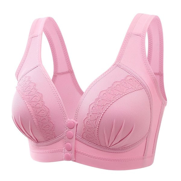 2023 breathable cotton bra with front button