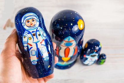 Astronaut Alien Planets Nesting Dolls