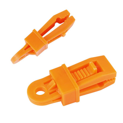 Adjustable robust locking handle clip