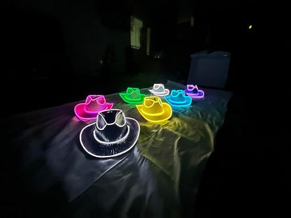 Cowboy Wireless LED Party Hat