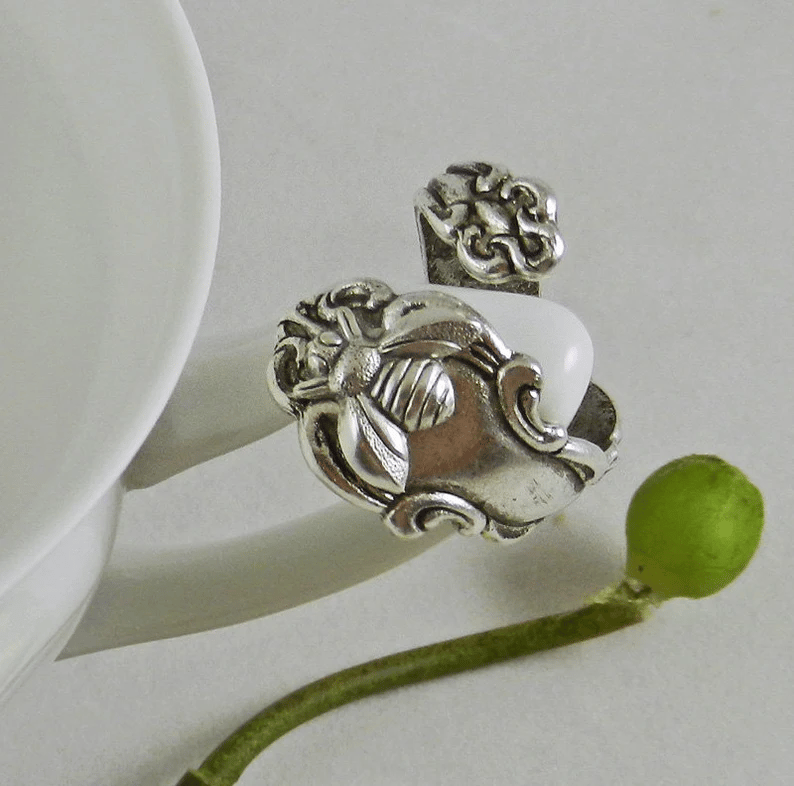 Adjustable Bee Silver Ring