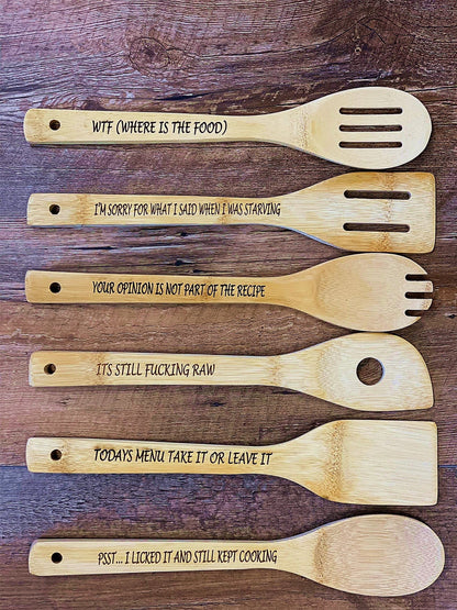 🤣Funny Wooden Spoon Set ( 6PCS )🥄