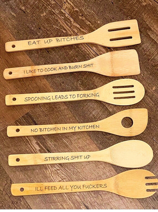 🤣Funny Wooden Spoon Set ( 6PCS )🥄