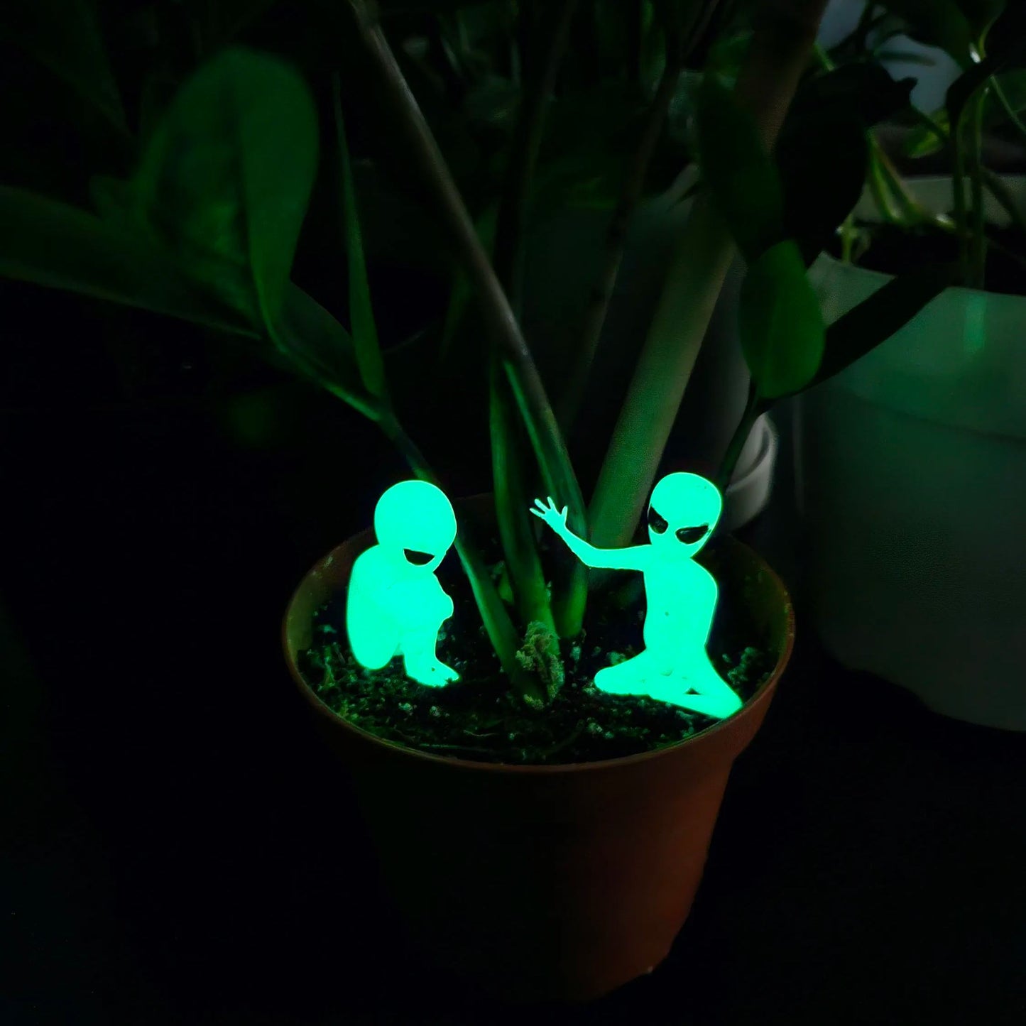 Alien Planter, Cute Glow In The Dark Plant Accessory