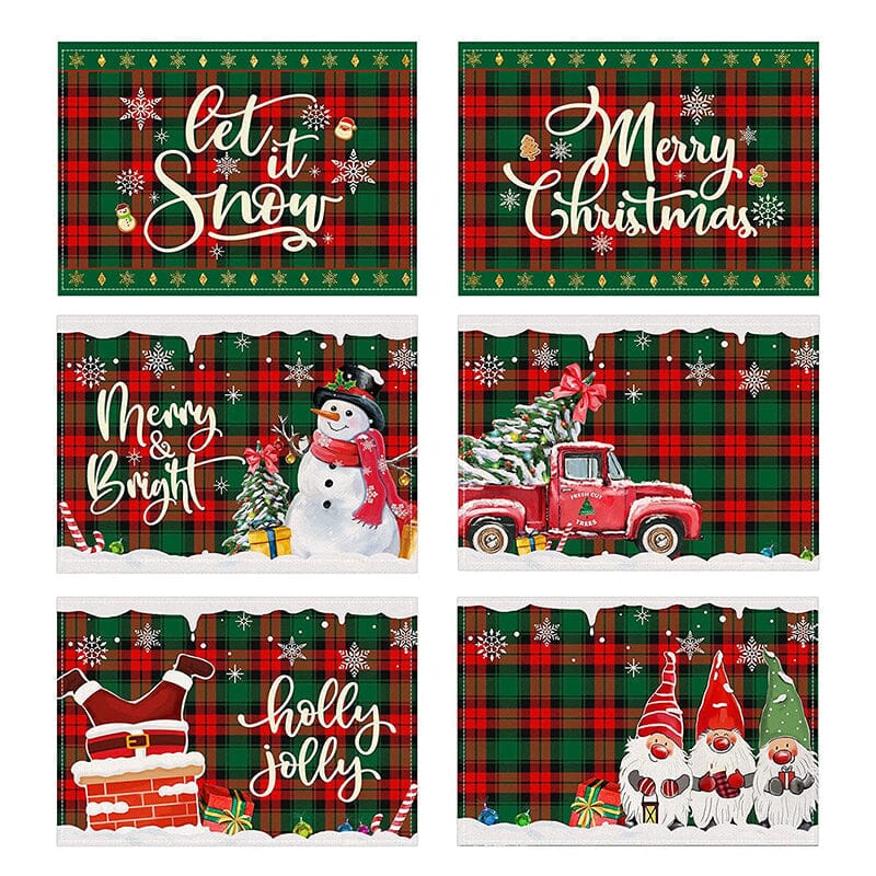 Christmas Plaid Placemat