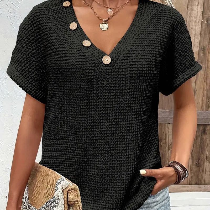 💗50%OFF🌸Women’s Stylish V-neck Short-sleeved Top