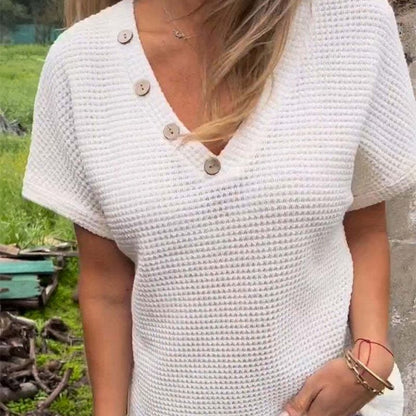 💗50%OFF🌸Women’s Stylish V-neck Short-sleeved Top