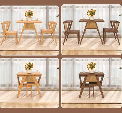 Compact Wood Dining Set