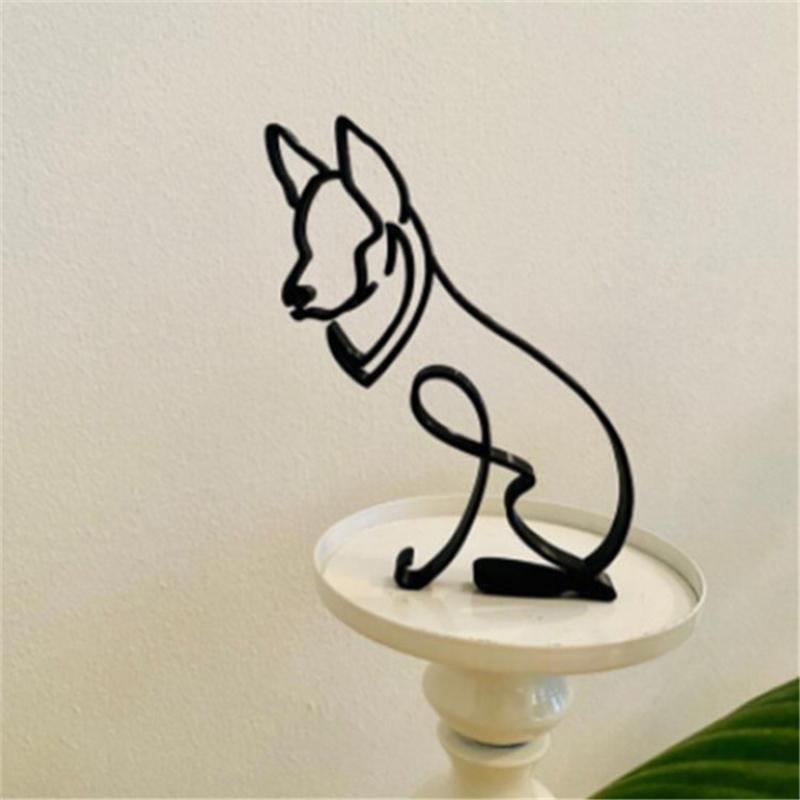 Cimalla Dog Minimalist Art Sculpture