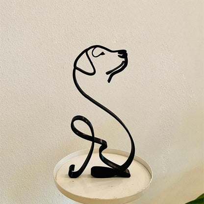 Cimalla Dog Minimalist Art Sculpture