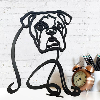 Cimalla Dog Minimalist Art Sculpture