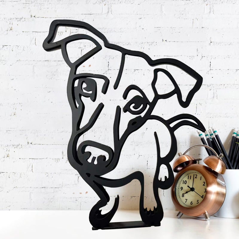 Cimalla Dog Minimalist Art Sculpture