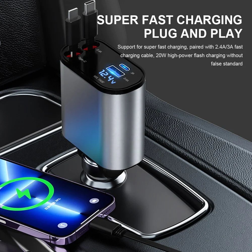 NebulaXpress Retractable Car Charger